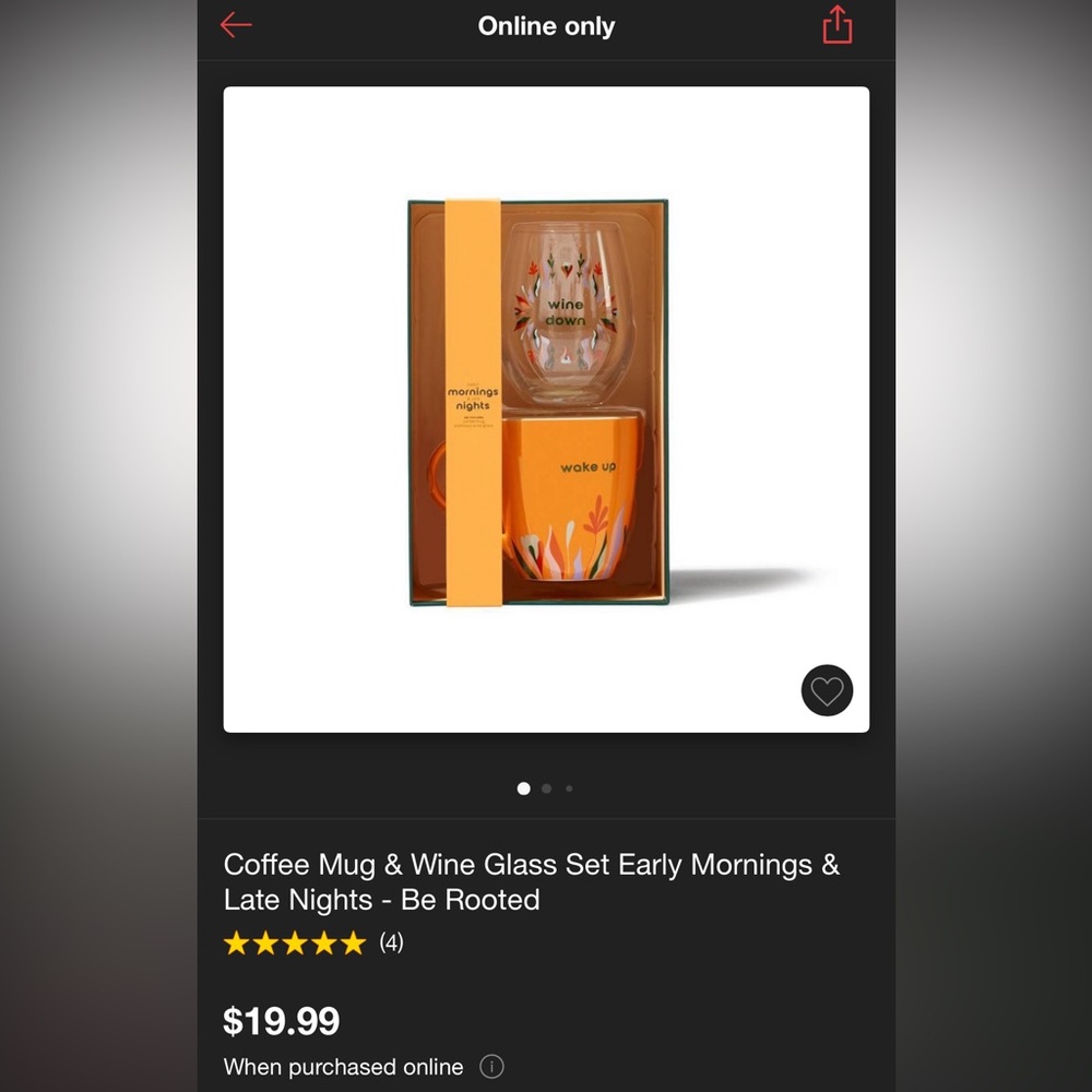 Gift set wine cup/ coffee mug